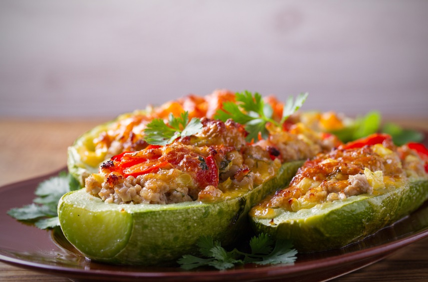 Calabacín keto relleno