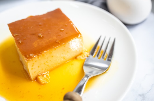 flan keto microondas