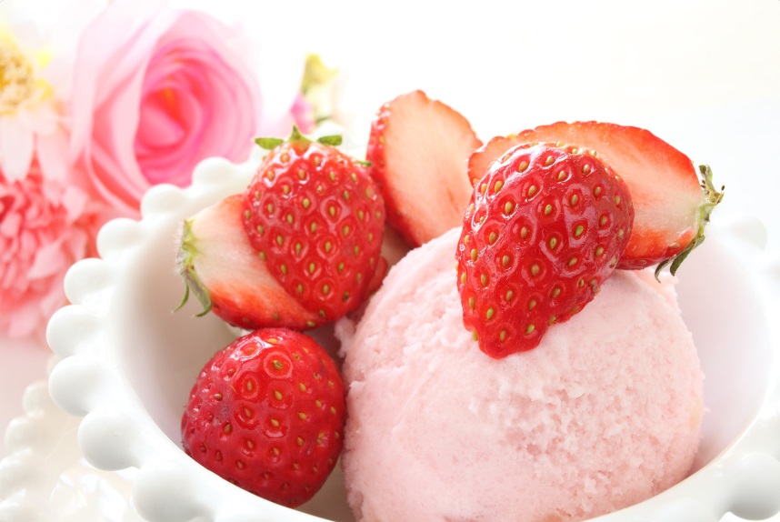 Helado fresa keto